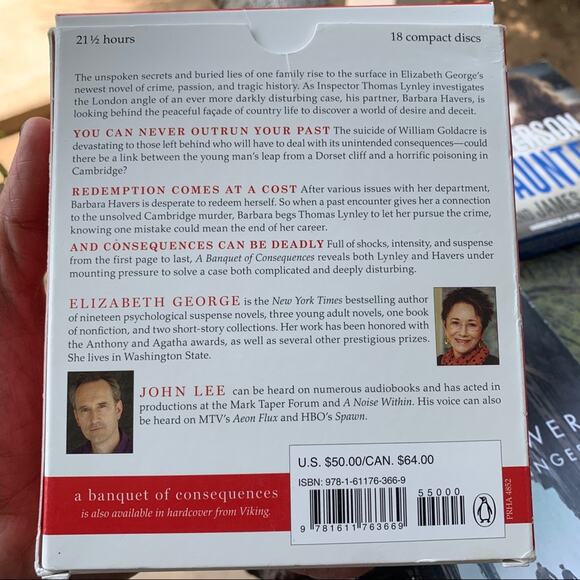 Thriller Audio CD books Dark Tower Use of Force Banquet of Consequences Haunted - Picture 7 of 9